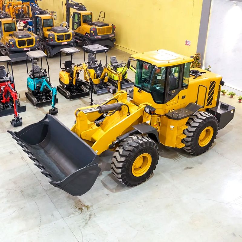 Колесный погрузчик среднего размера