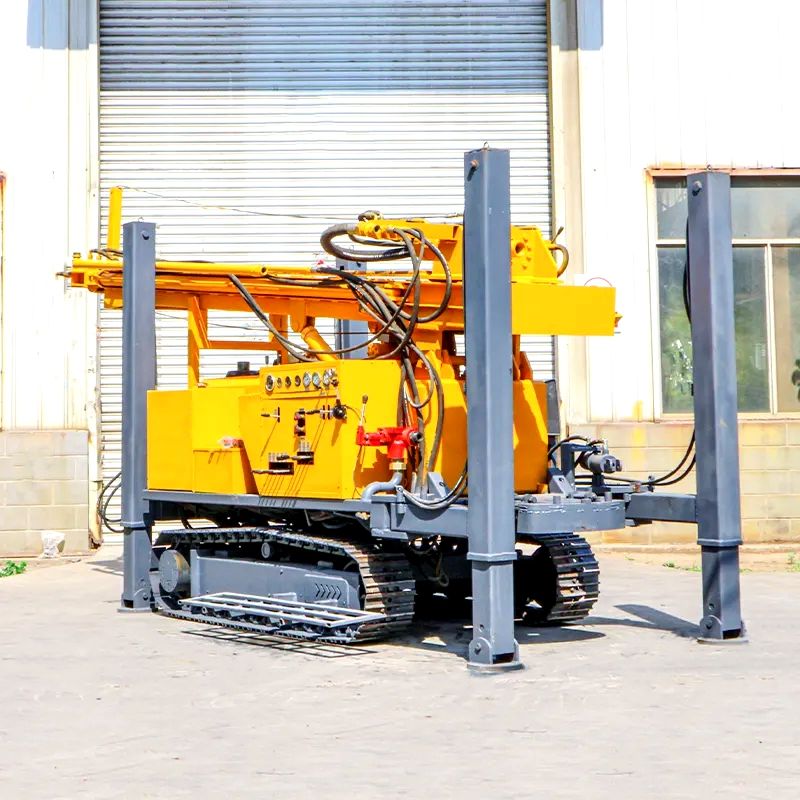 Crawler type water well drilling rig