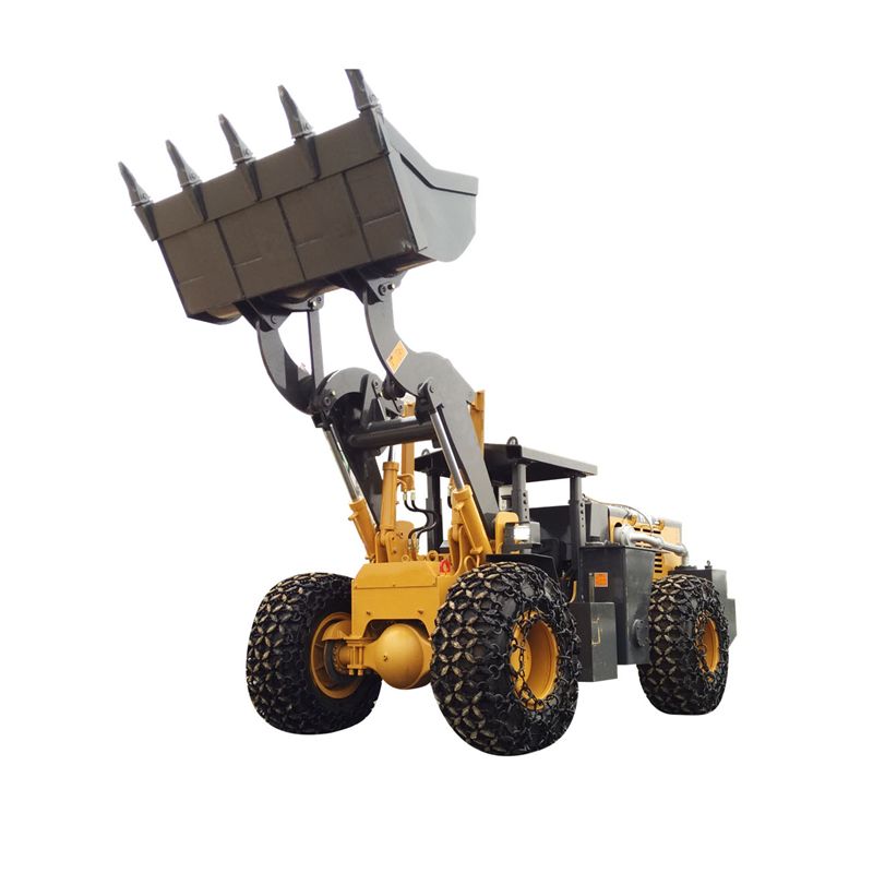 Pá carregadora basculante de braço único de 2,0 toneladas com alcance e estabilidade incomparáveis.