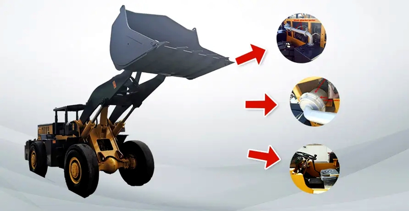 Колесный погрузчик среднего размера