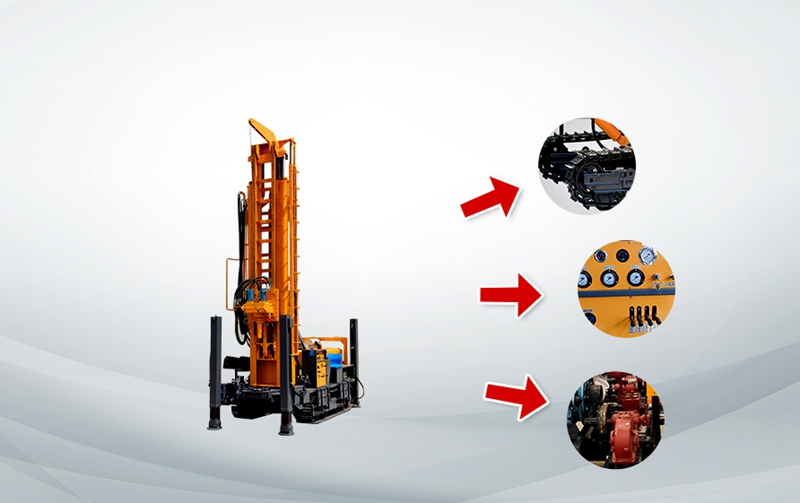 Crawler type water well drilling rig Crawler type water well drilling rig