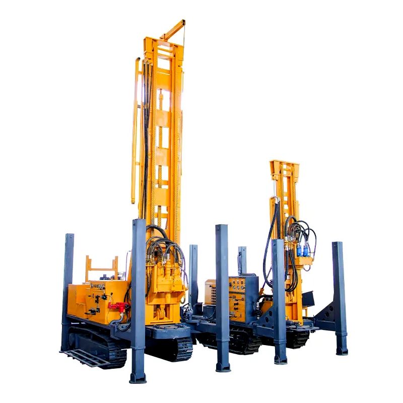 Crawler type water well drilling rig